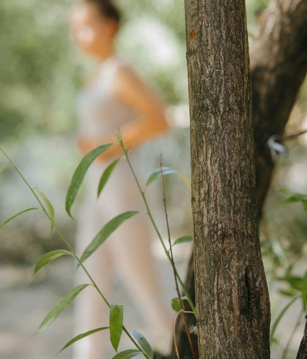 A serene woman in a yoga pose, embodying balance and calm.